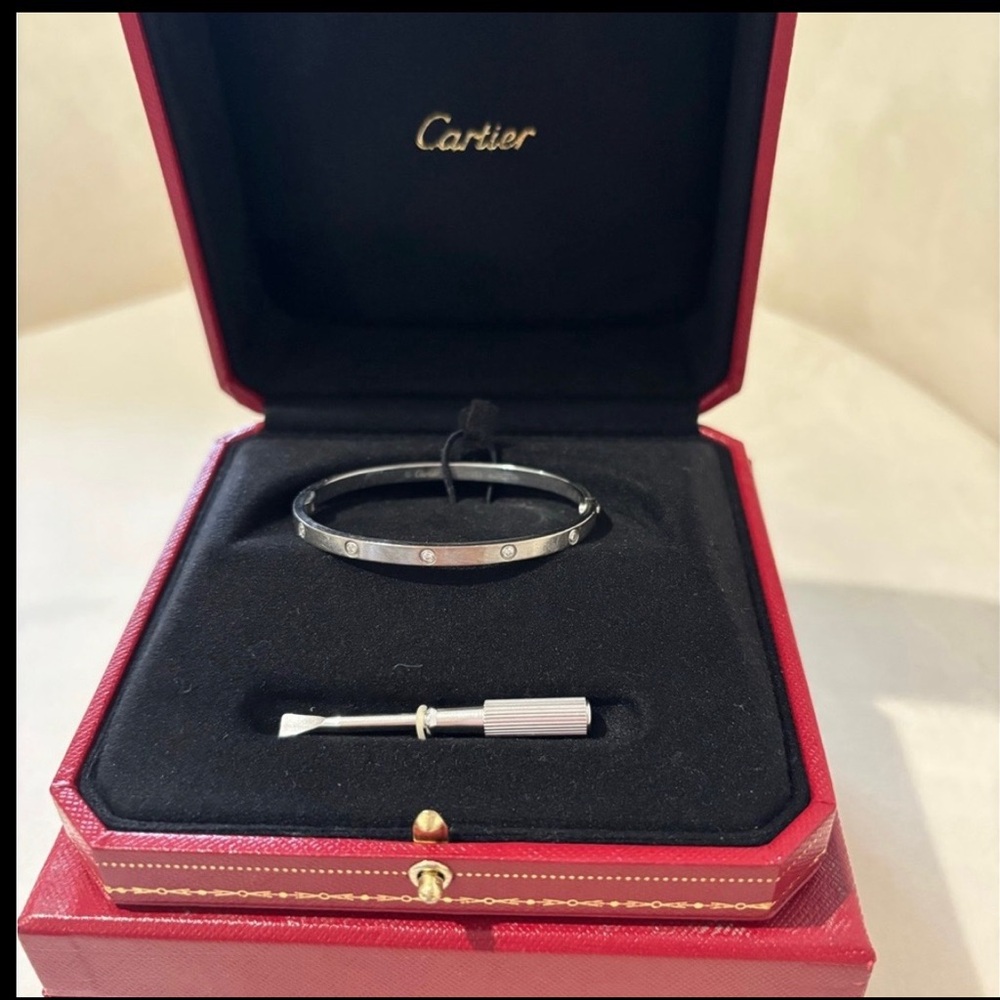 Cartier Small Love Bracelet 10 White Gold